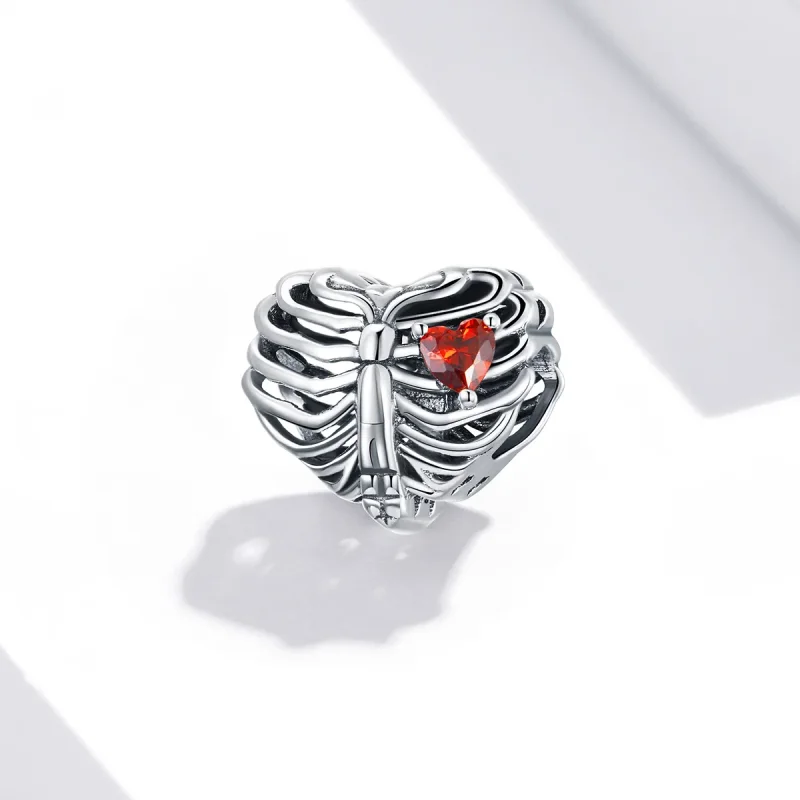 (bilde for) Pandora Style Sølv Bankende Hjerte Charm - SCC1764 - Vis 2