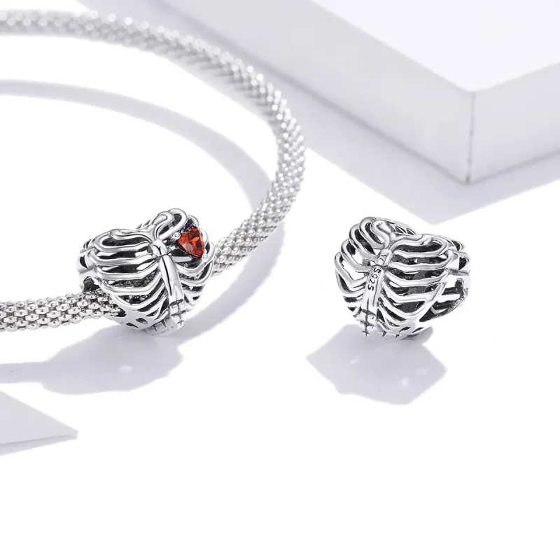 (bilde for) Pandora Style Sølv Bankende Hjerte Charm - SCC1764 - Vis 4