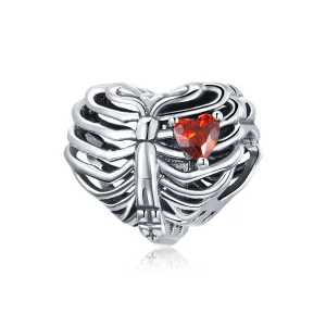 (bilde for) Pandora Style Sølv Bankende Hjerte Charm - SCC1764