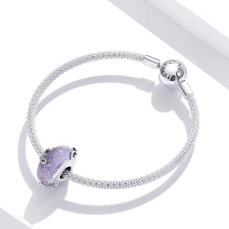 (bilde for) Pandora Style Sølv Blomster Charm - SCC1797 - Vis 3