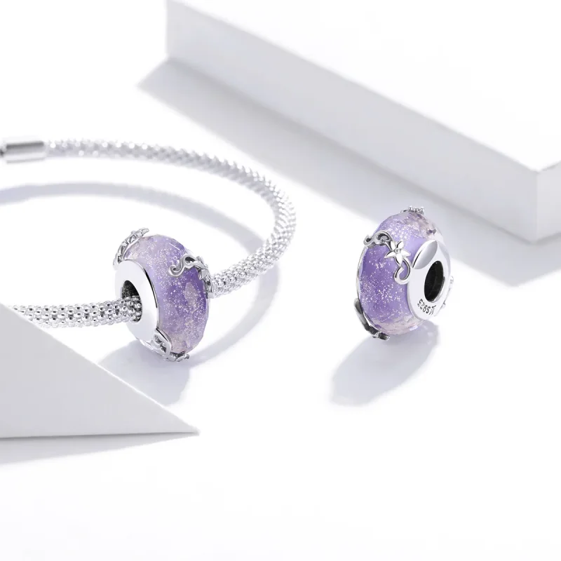 (bilde for) Pandora Style Sølv Blomster Charm - SCC1797 - Vis 4