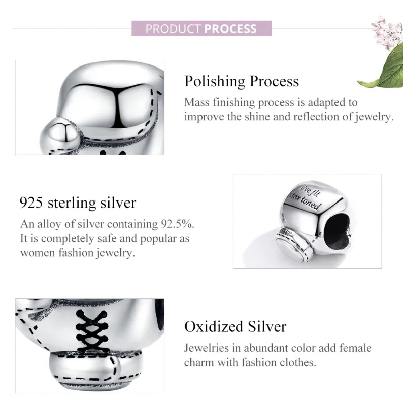 (bilde for) Pandora Style Sølv Boksehanske Charm - SCC1325 - Vis 8