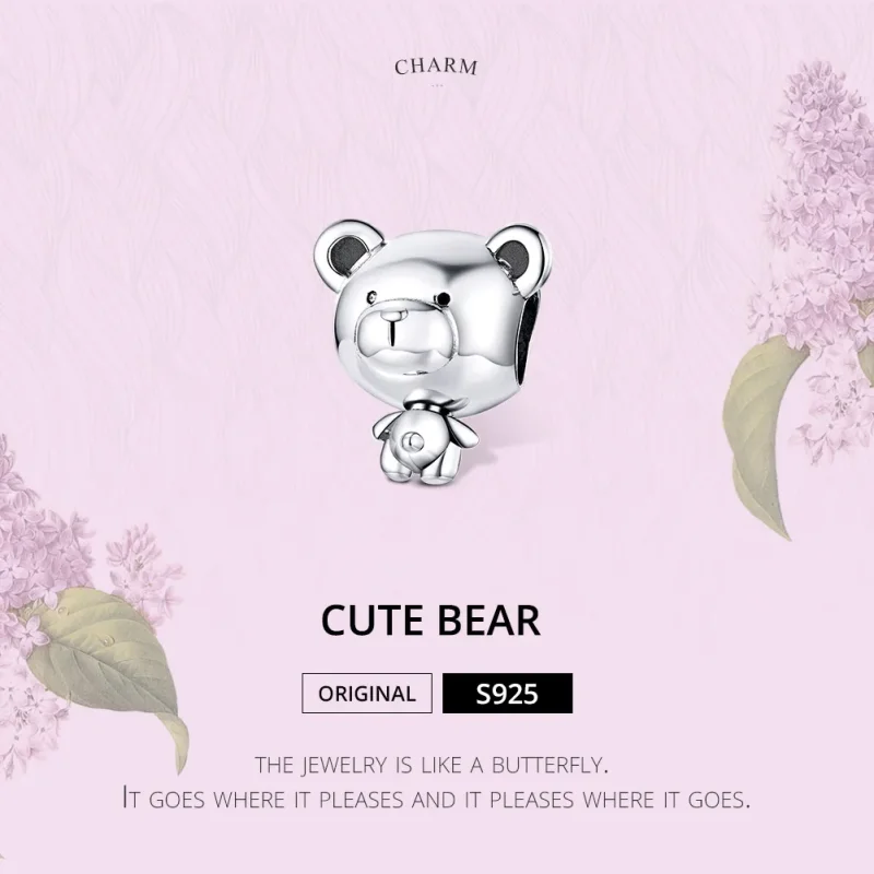 (bilde for) Pandora Style Sølv Brumm Charm - SCC1502 - Vis 6