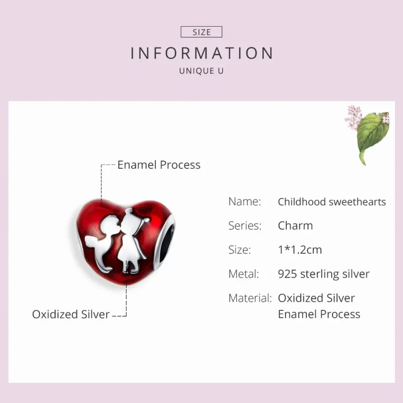 (bilde for) Pandora Style Sølv Childhood Sweethearts Charm - SCC1187 - Vis 3