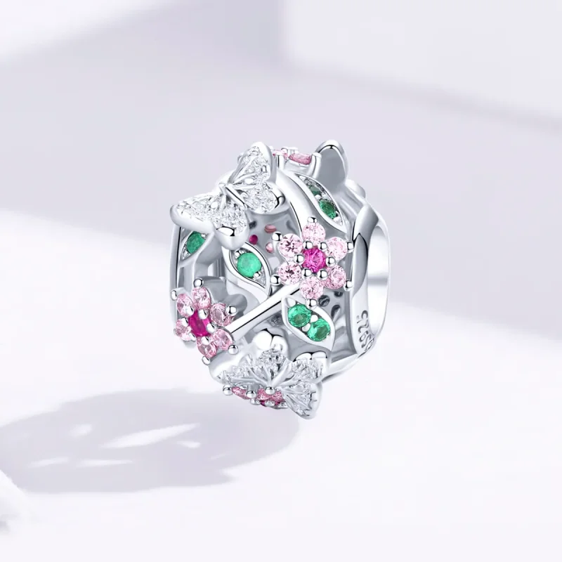 (bilde for) Pandora Style Sølv Dansende Sommerfugl Charm - BSC116 - Vis 2