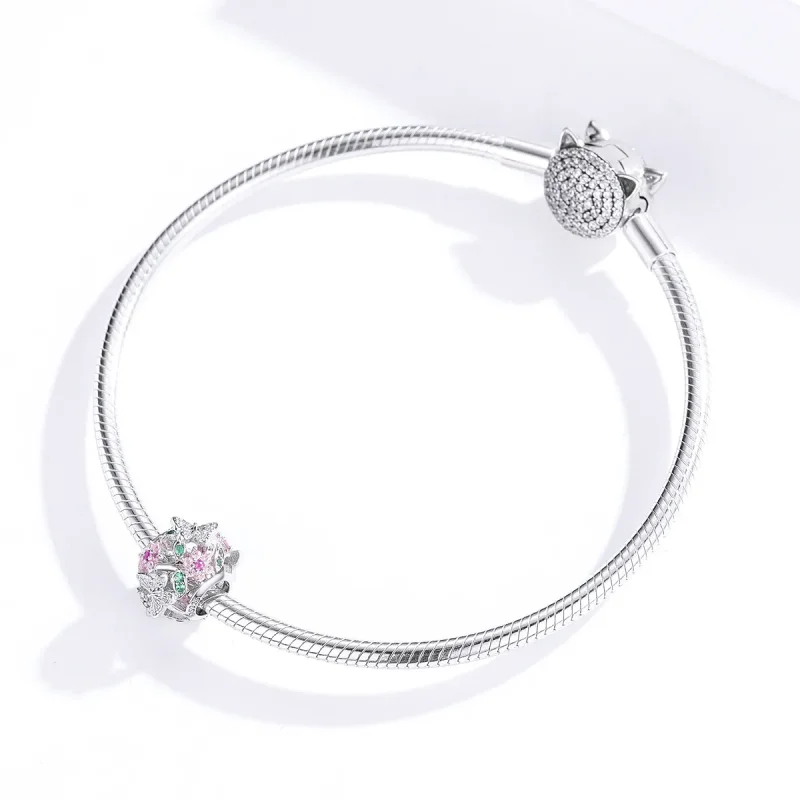 (bilde for) Pandora Style Sølv Dansende Sommerfugl Charm - BSC116 - Vis 3