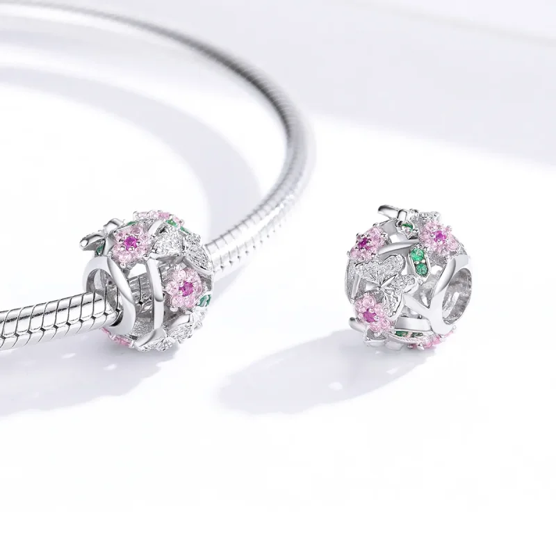 (bilde for) Pandora Style Sølv Dansende Sommerfugl Charm - BSC116 - Vis 4