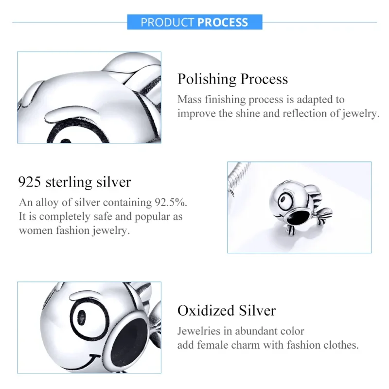 (bilde for) Pandora Style Sølv Dory Charm - SCC1477 - Vis 7