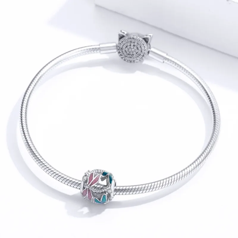 (bilde for) Pandora Style Sølv Dragonfly Charm - BSC198 - Vis 3