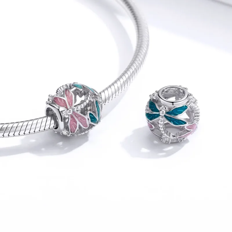 (bilde for) Pandora Style Sølv Dragonfly Charm - BSC198 - Vis 4
