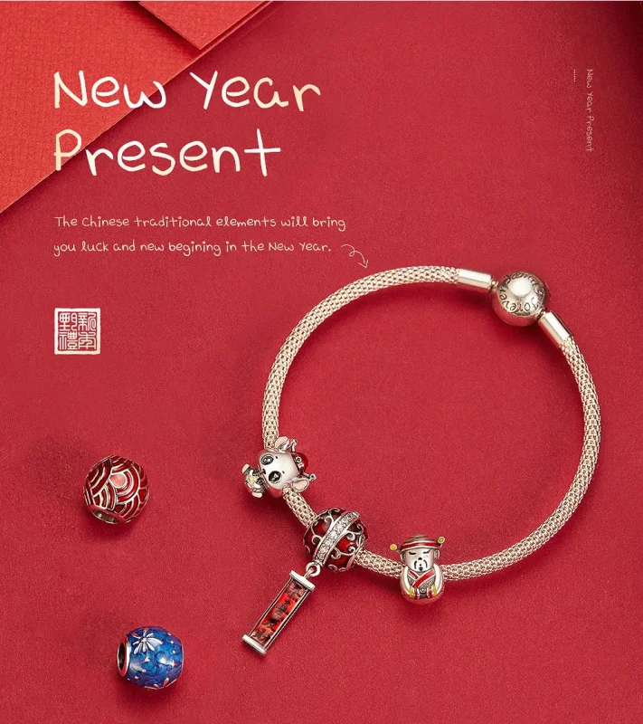 (bilde for) Pandora Style Sølv Fargerik Charm - BSC133 - Vis 7