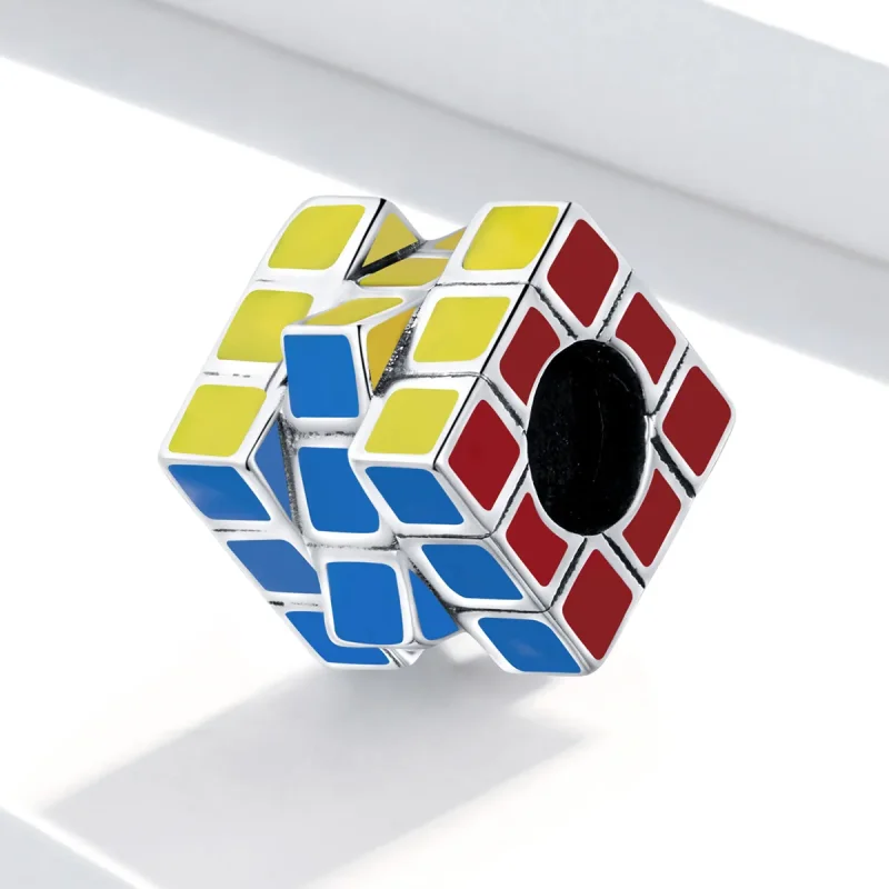 (bilde for) Pandora Style Sølv Fargerik Cube Charm - SCC1640 - Vis 2
