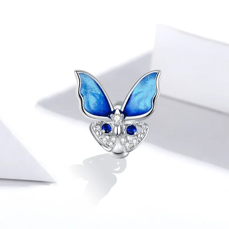 (bilde for) Pandora Style Sølv Fargerik Sommerfugl Charm - BSC405 - Vis 2