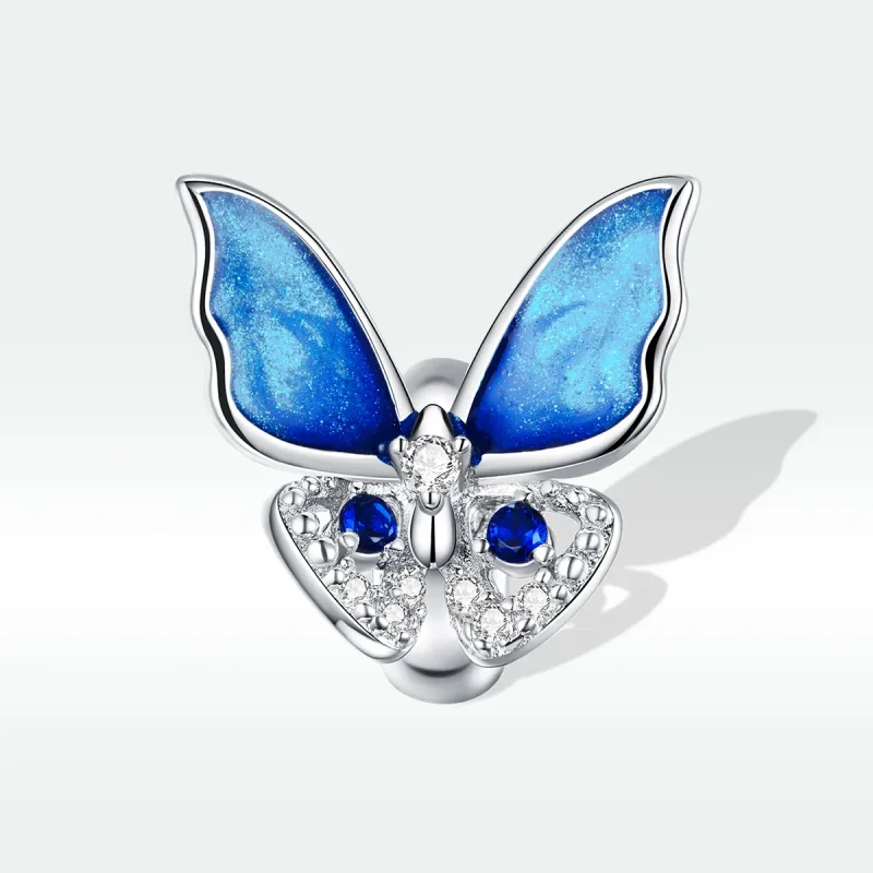 (bilde for) Pandora Style Sølv Fargerik Sommerfugl Charm - BSC405 - Vis 5