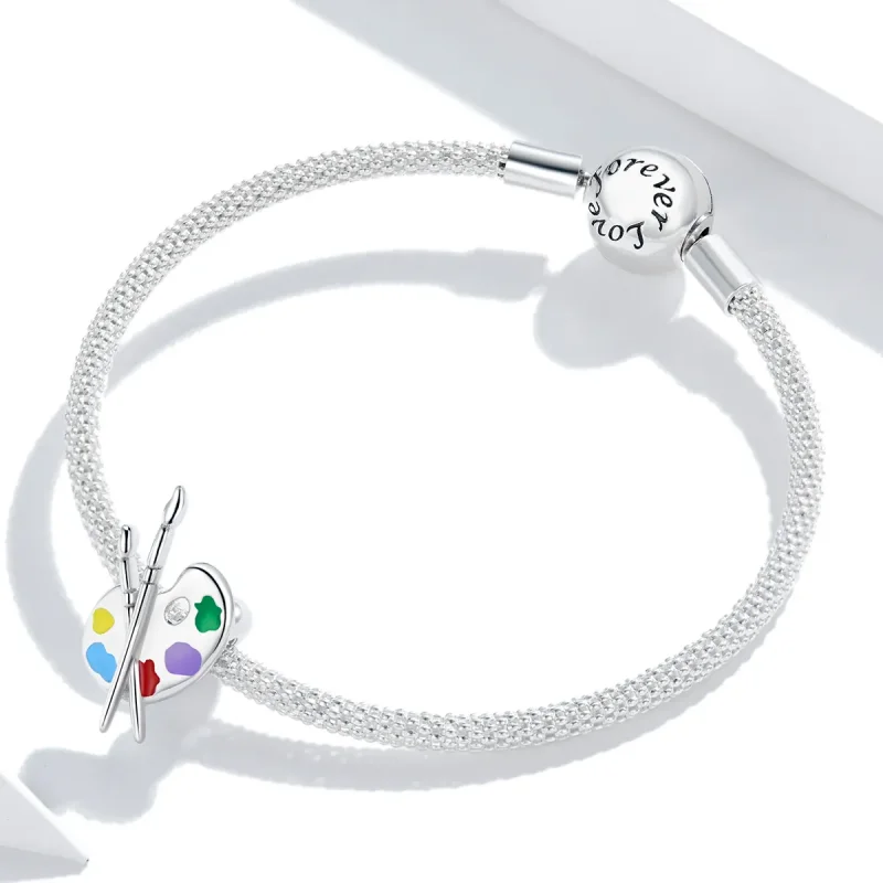 (bilde for) Pandora Style Sølv Fargerike Art Palette Charm - BSC359 - Vis 3