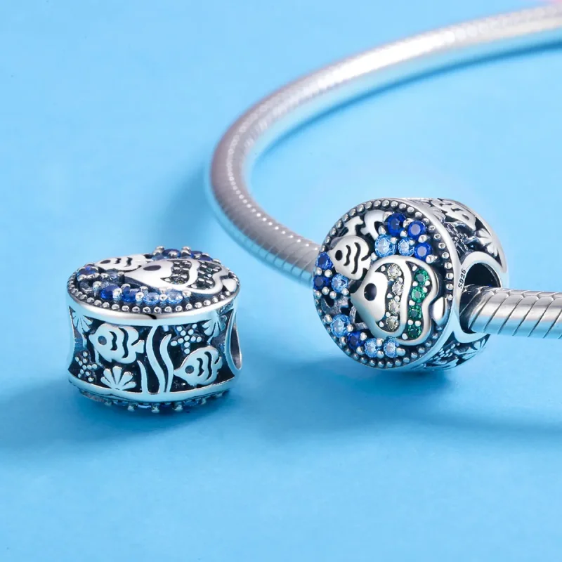 (bilde for) Pandora Style Sølv Fargerike Fish of The Underwater World Charm - SCC764 - Vis 3