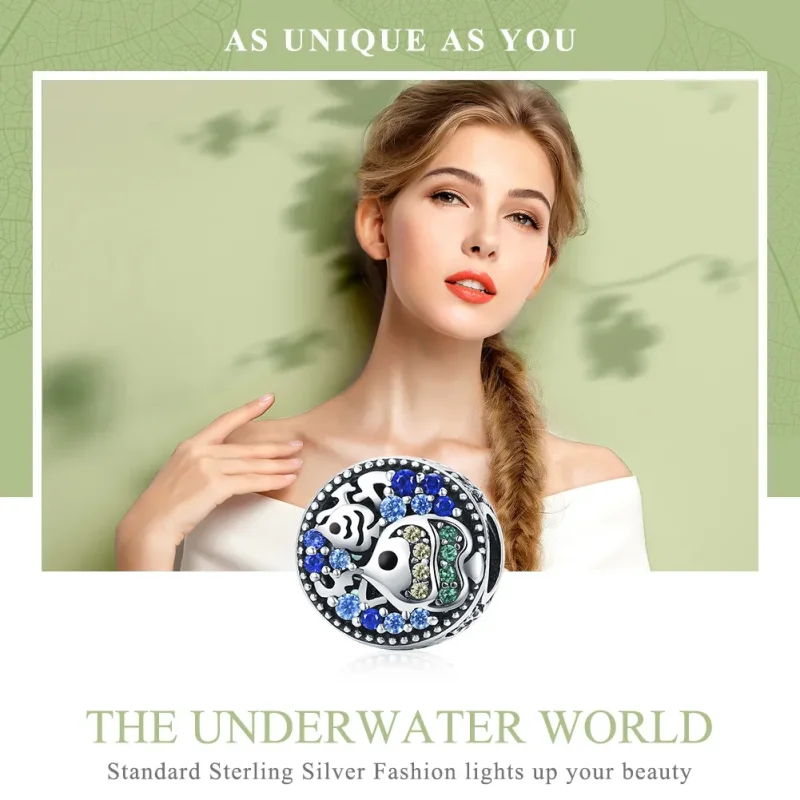 (bilde for) Pandora Style Sølv Fargerike Fish of The Underwater World Charm - SCC764 - Vis 6