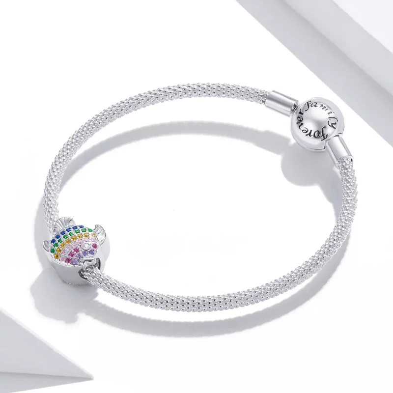 (bilde for) Pandora Style Sølv Fargerike Fisk Charm - SCC1803 - Vis 3