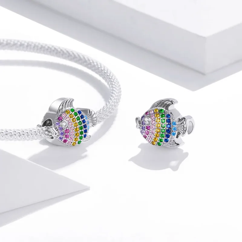 (bilde for) Pandora Style Sølv Fargerike Fisk Charm - SCC1803 - Vis 4