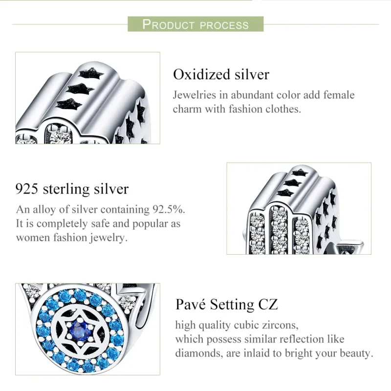 (bilde for) Pandora Style Sølv Fatimas Guardian Charm - SCC721 - Vis 7