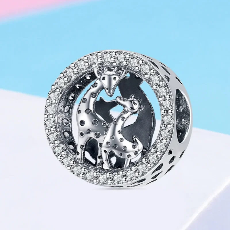(bilde for) Pandora Style Sølv Giraffe Charm - SCC997 - Vis 2