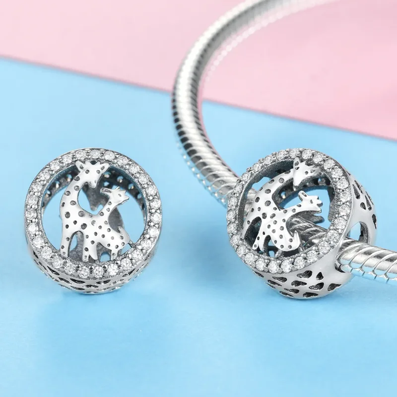 (bilde for) Pandora Style Sølv Giraffe Charm - SCC997 - Vis 3