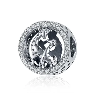 (bilde for) Pandora Style Sølv Giraffe Charm - SCC997