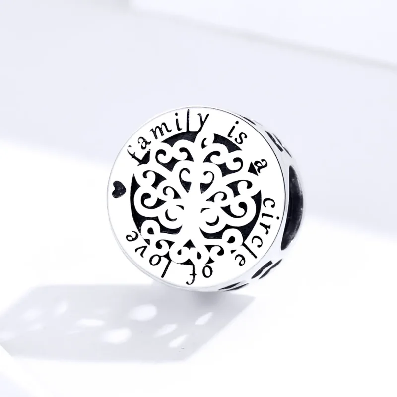 (bilde for) Pandora Style Sølv Glitrende Family Tree Charm - SCC1324 - Vis 2