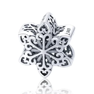 (bilde for) Pandora Style Sølv Glitrende Snowflake Charm - SCC719