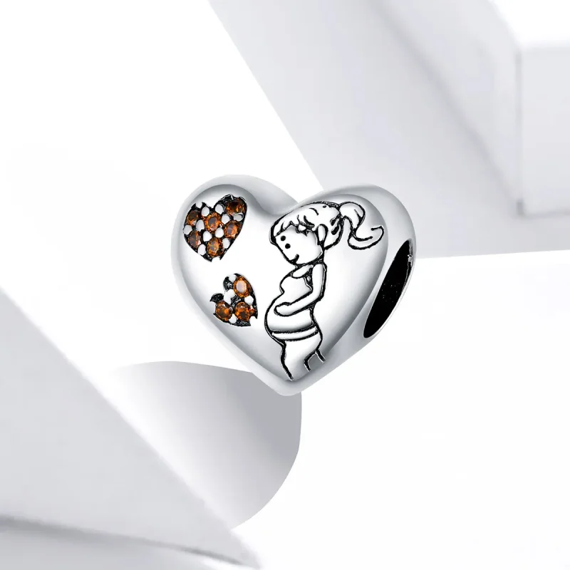 (bilde for) Pandora Style Sølv Gravid mor Charm - SCC1589 - Vis 2