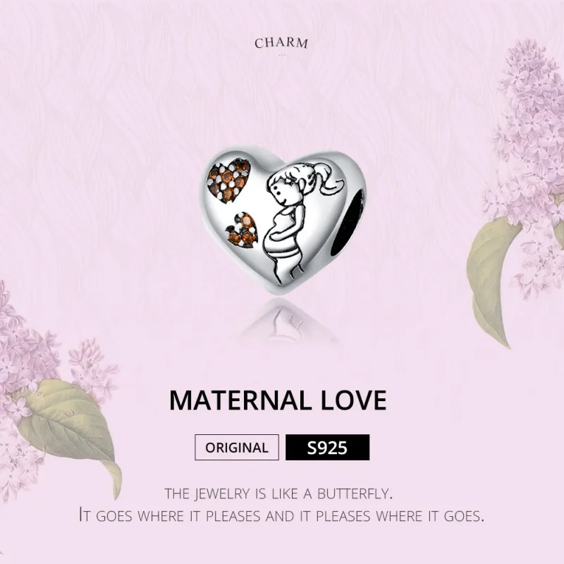 (bilde for) Pandora Style Sølv Gravid mor Charm - SCC1589 - Vis 6