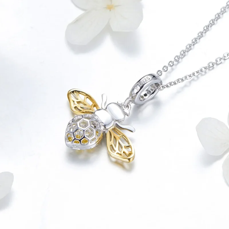 (bilde for) Pandora Style Sølv & Gullbelagt Bee Dangle - SCC1125 - Vis 4