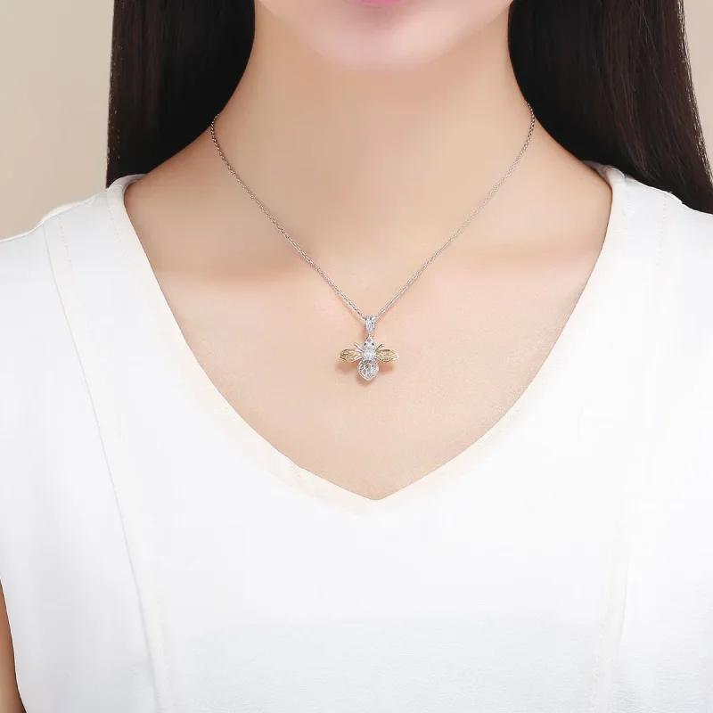 (bilde for) Pandora Style Sølv & Gullbelagt Bee Dangle - SCC1125 - Vis 9