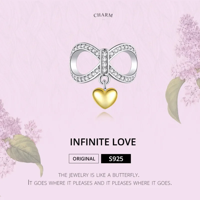 (bilde for) Pandora Style Sølv & Gullbelagt Infinite Love Charm - SCC1300 - Vis 2