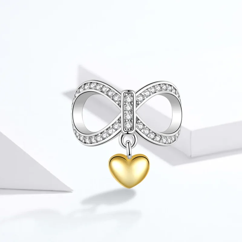 (bilde for) Pandora Style Sølv & Gullbelagt Infinite Love Charm - SCC1300 - Vis 4