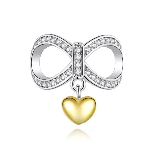 (bilde for) Pandora Style Sølv & Gullbelagt Infinite Love Charm - SCC1300