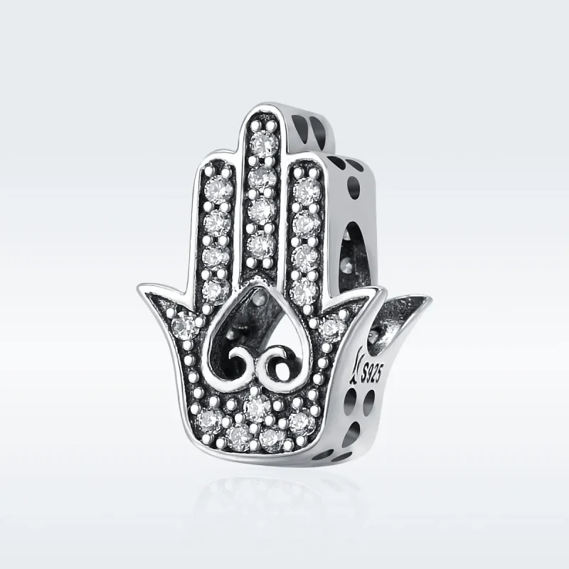 (bilde for) Pandora Style Sølv Hamsa Charm - SCC225 - Vis 2