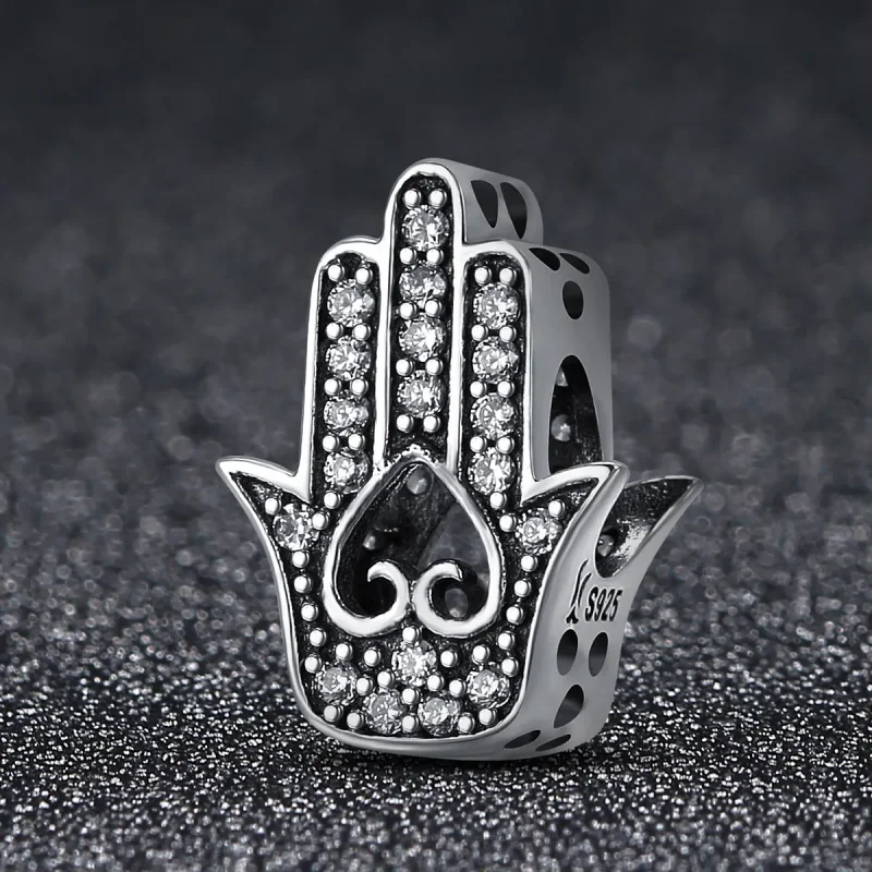 (bilde for) Pandora Style Sølv Hamsa Charm - SCC225 - Vis 3