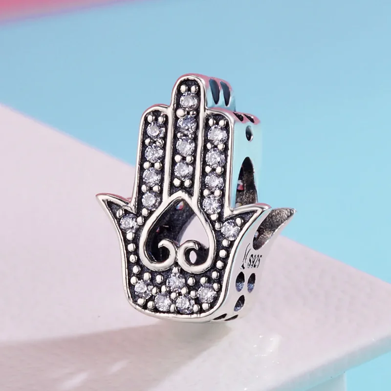 (bilde for) Pandora Style Sølv Hamsa Charm - SCC225 - Vis 4