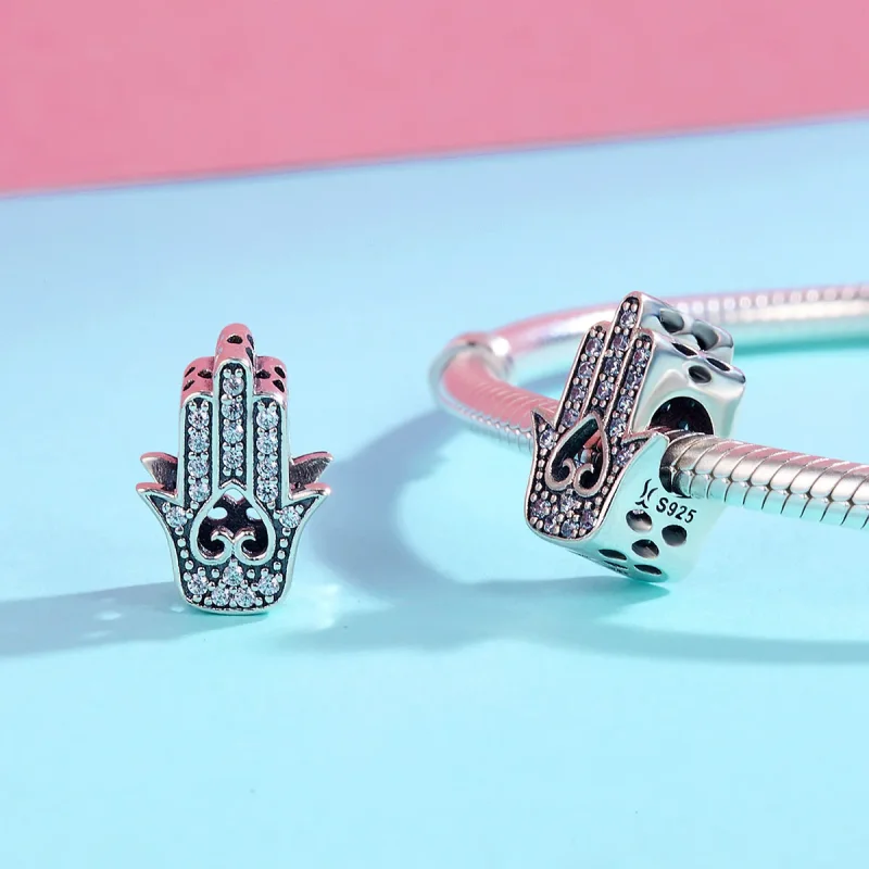 (bilde for) Pandora Style Sølv Hamsa Charm - SCC225 - Vis 5