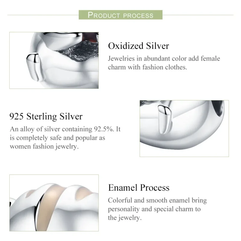 (bilde for) Pandora Style Sølv Hamster Charm - SCC1133 - Vis 5