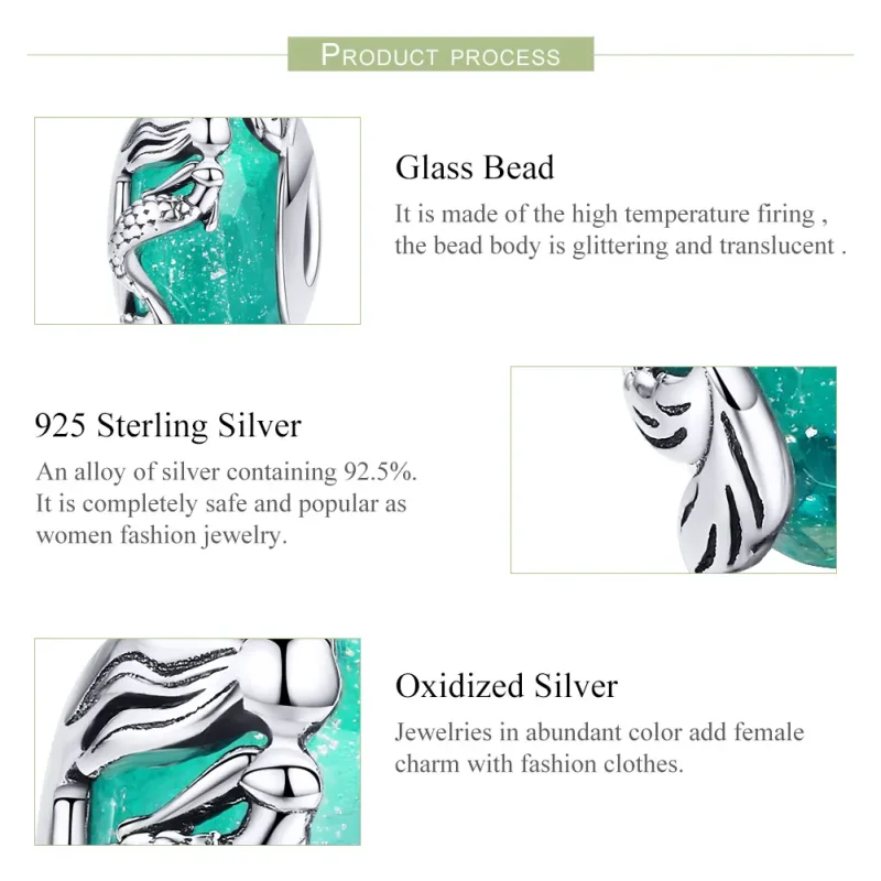 (bilde for) Pandora Style Sølv Havfrue Charm - SCC1154 - Vis 4