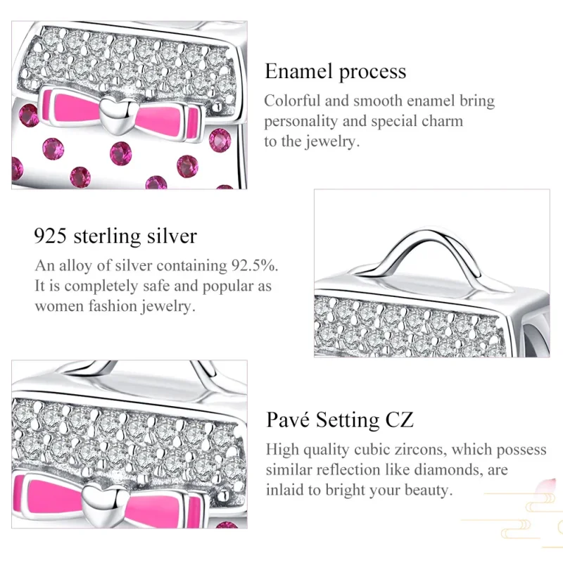 (bilde for) Pandora Style Sølv Håndveske Charm - SCC1391 - Vis 5