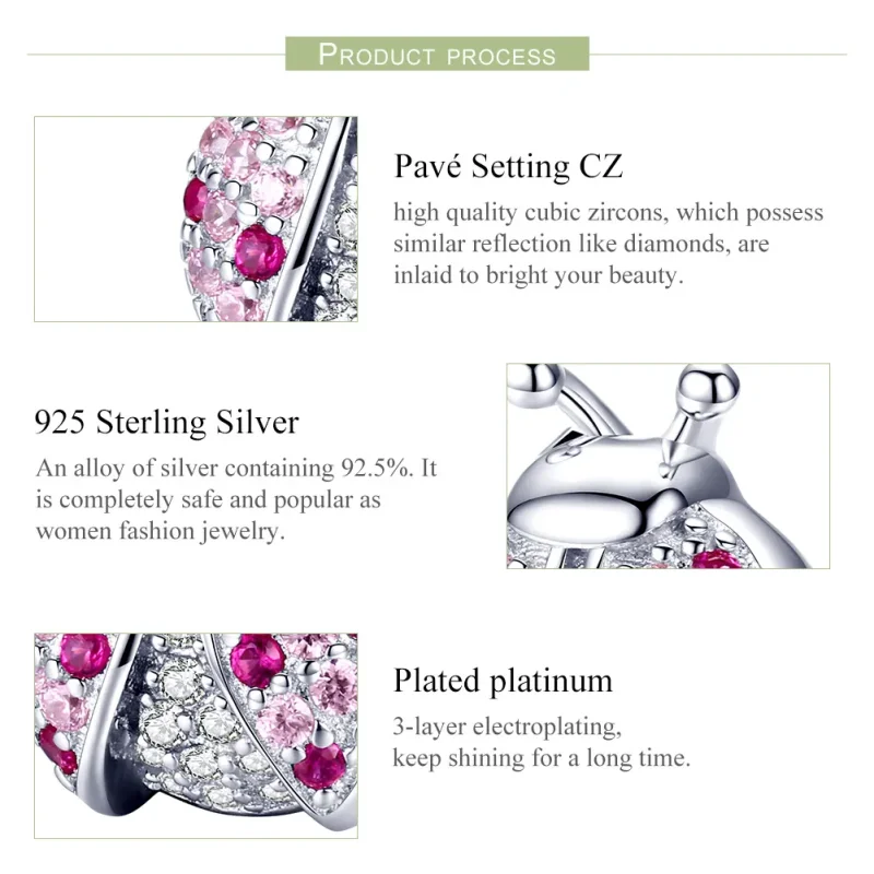 (bilde for) Pandora Style Sølv Ladybug Charm - SCC1120 - Vis 5