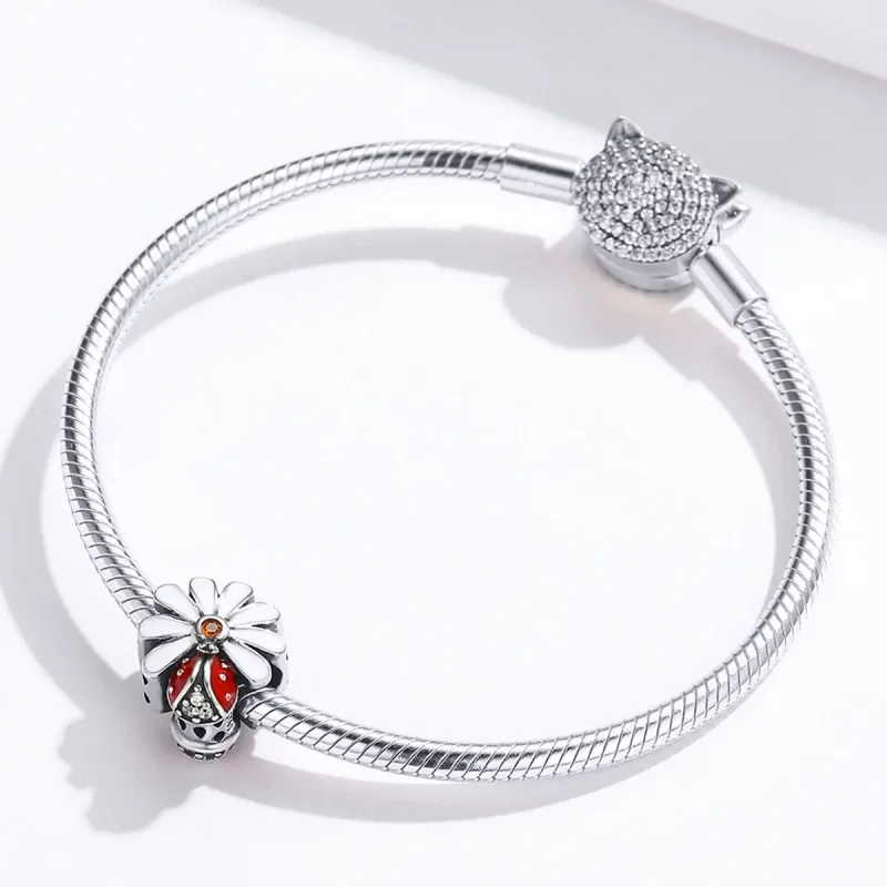 (bilde for) Pandora Style Sølv Ladybug Charm - SCC1276 - Vis 4