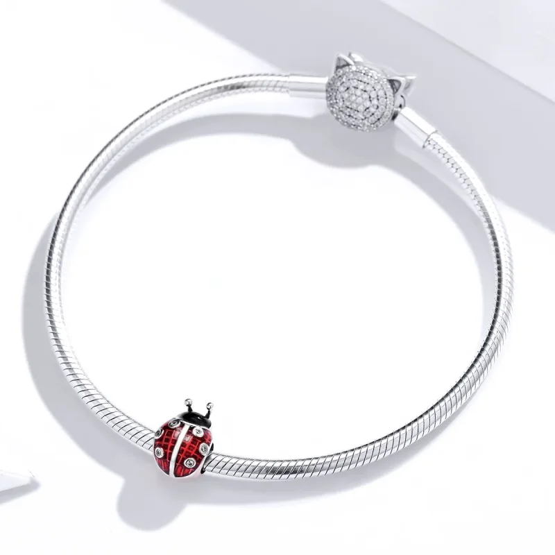 (bilde for) Pandora Style Sølv Ladybug Charm - SCC1481 - Vis 3