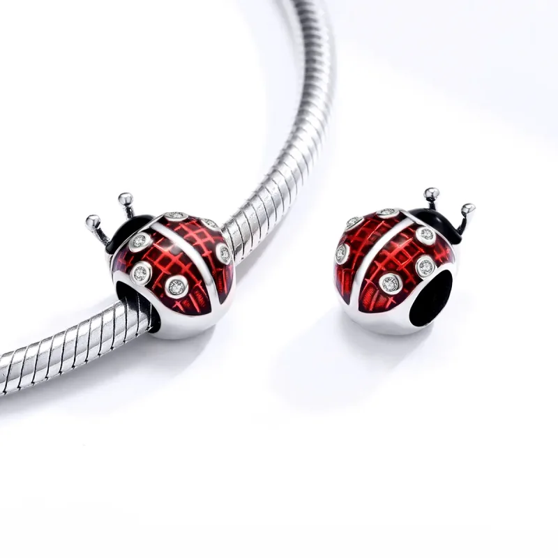 (bilde for) Pandora Style Sølv Ladybug Charm - SCC1481 - Vis 4