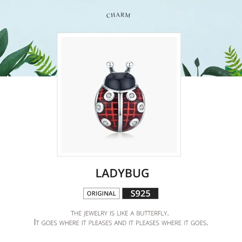 (bilde for) Pandora Style Sølv Ladybug Charm - SCC1481 - Vis 6