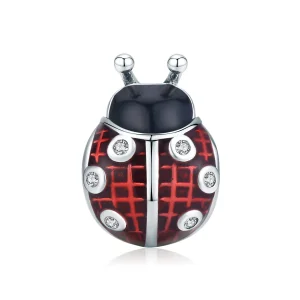 (bilde for) Pandora Style Sølv Ladybug Charm - SCC1481