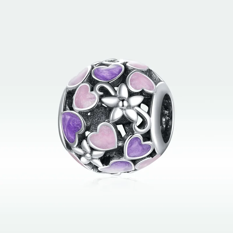(bilde for) Pandora Style Sølv Love Flowers Charm - SCC1798 - Vis 5